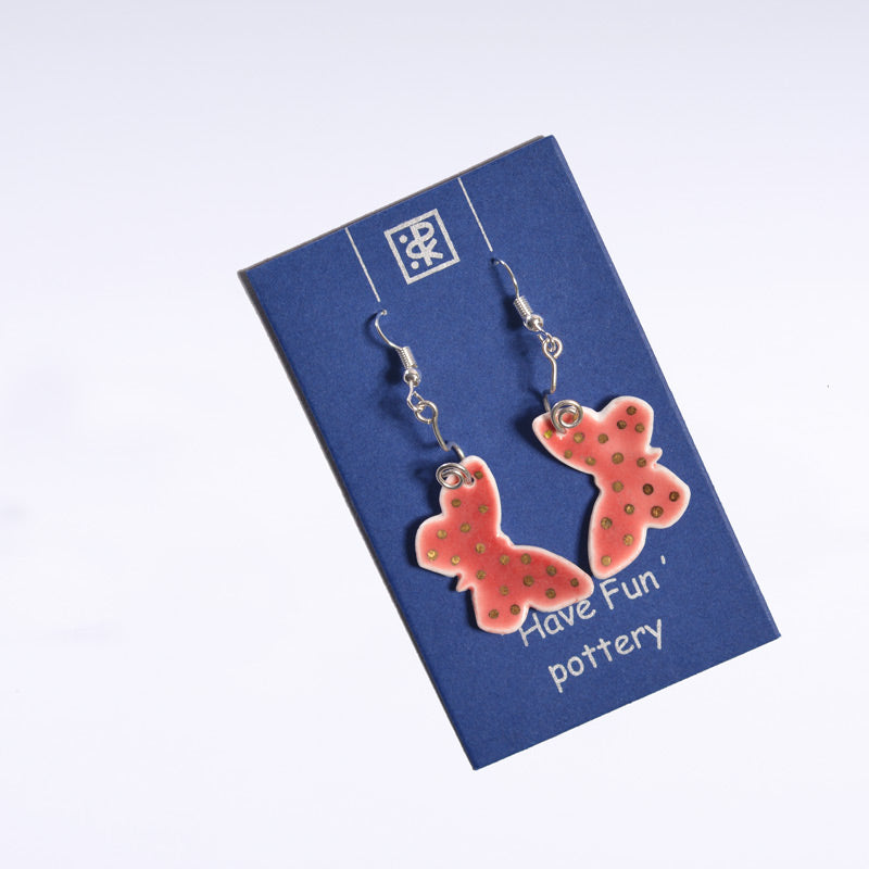 Butterfly -Red Earring