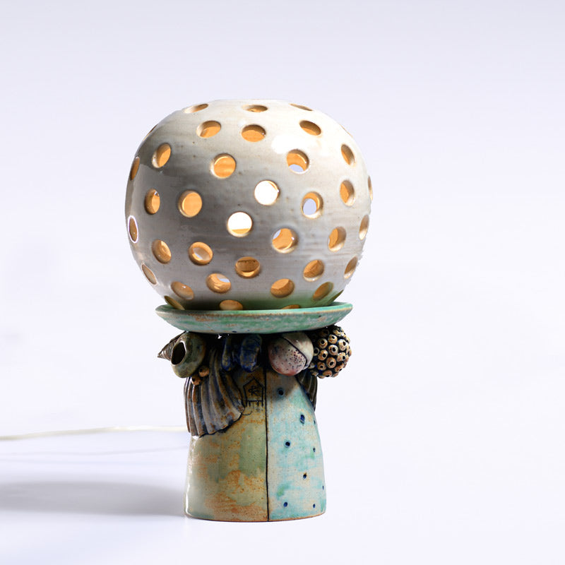 Ocean Depth Ceramic Lamp