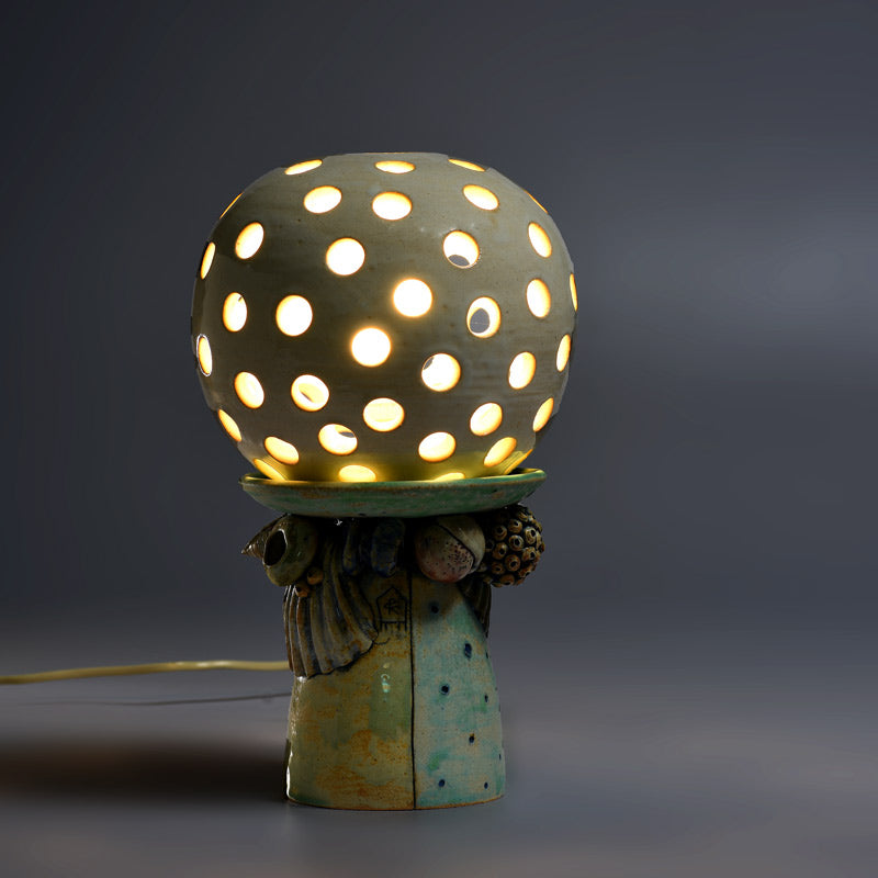 Ocean Depth Ceramic Lamp