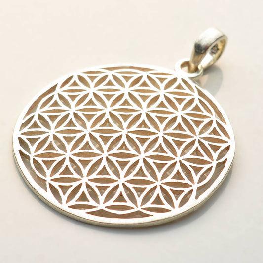 Flower of Life Silver Pendant