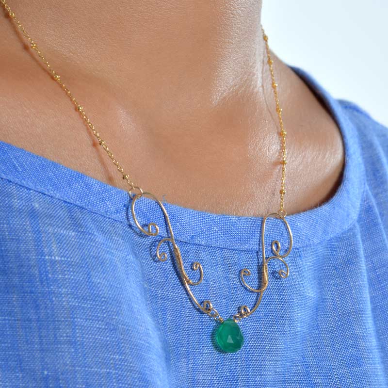 Gemstone Necklace - Elven