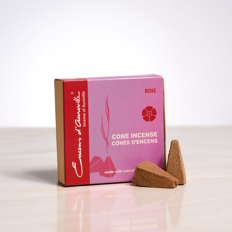 Encens d'auroville - Rose Cone Incense