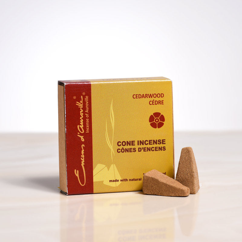 Encens d'auroville - Cedarwood Cone Incense