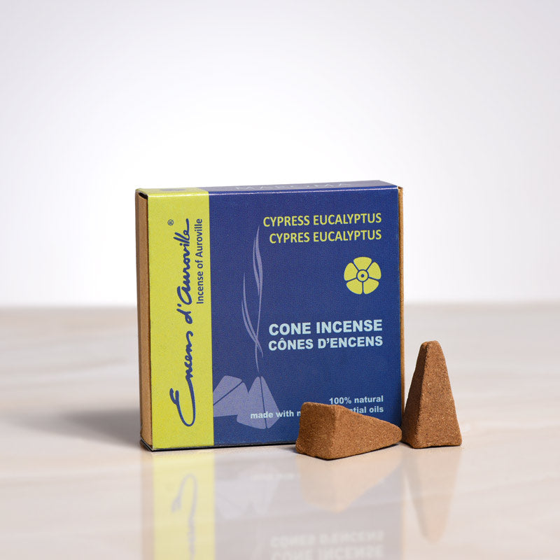 Encens d'auroville - Cypress Eucalyptus Cone Incense