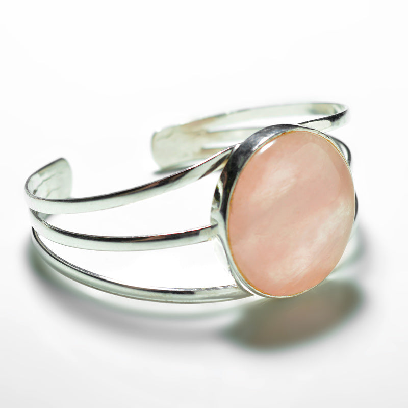 Rose Quartz Cuff Bracelet