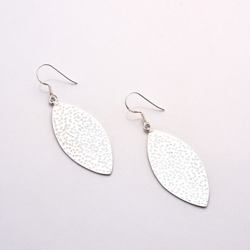 Leaf  Silver Earrings