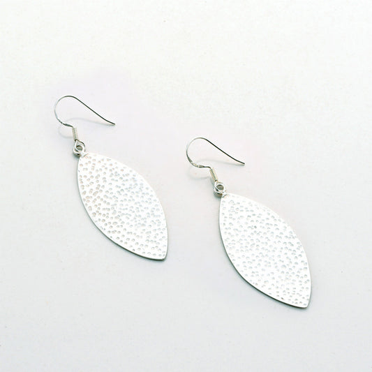 Leaf  Silver Earrings