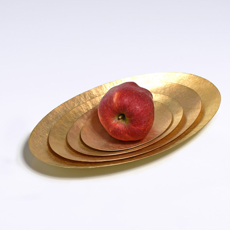 Oval brass plate