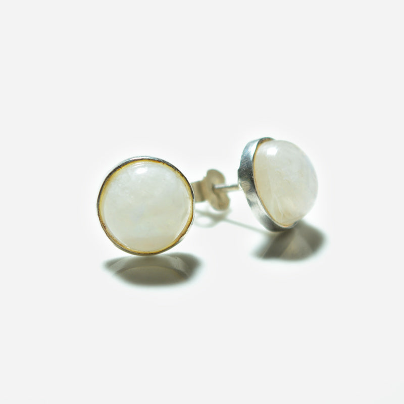 Small Silver Gemstone Stud