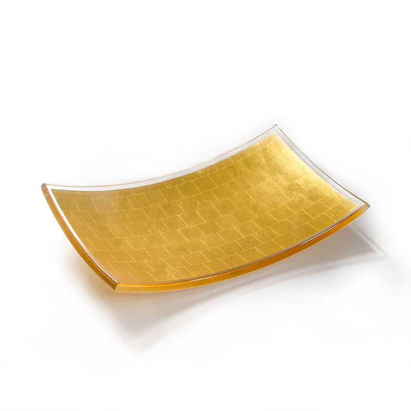 Gold Rectangular Trinket Tray