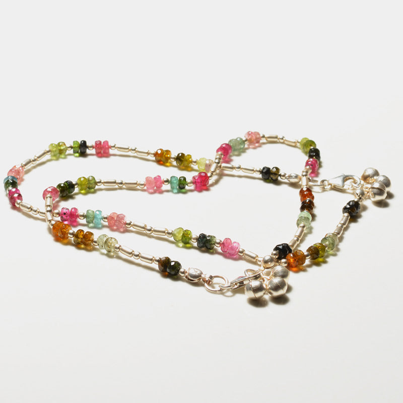 Gemstone Crystal Cut Anklet