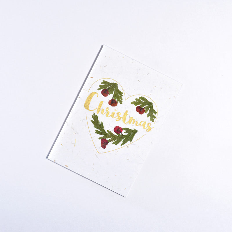 Christmas Heart - Handmade Greeting Card