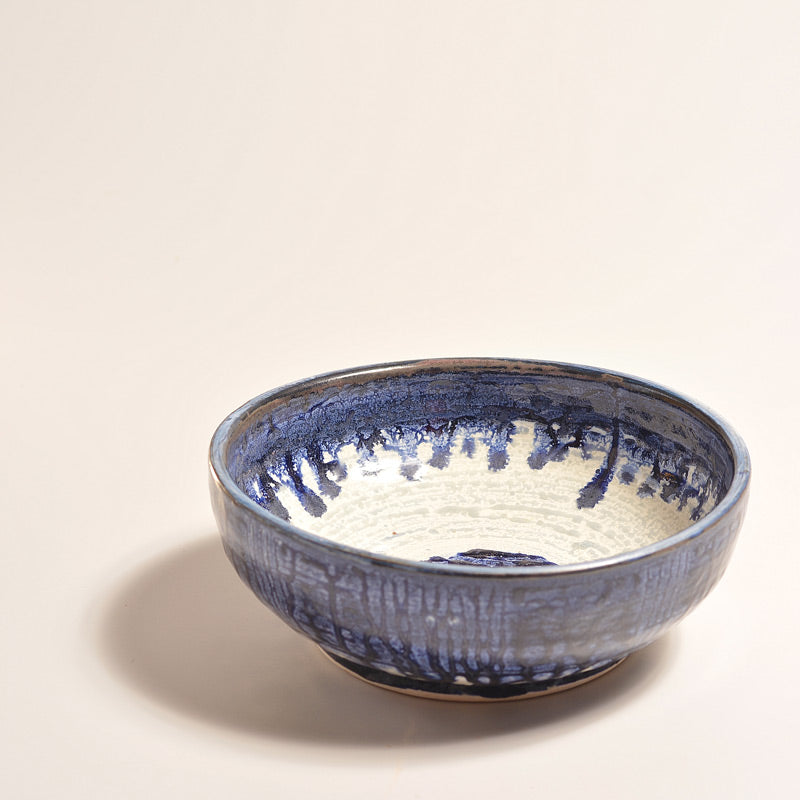 LARGE BLUE & WHITE BOWL